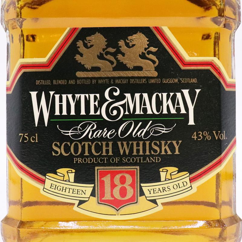 未開栓！ WHYTE＆MACKAY 18年 ホワイト＆マッカイ 750ml 43％ スコッチ