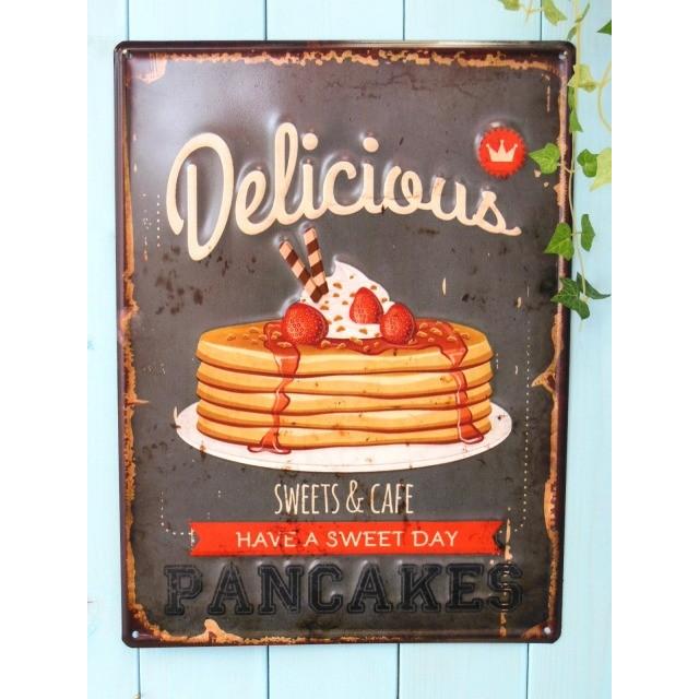 壁掛けできるブリキプレート デザインボードメタル ｌ パンケーキ 定形外可400円 Board 05 しれとこ本舗 通販 Yahoo ショッピング