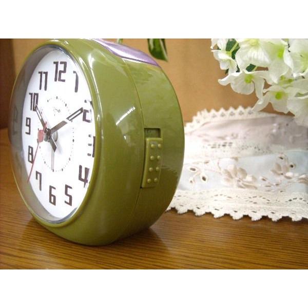 秒針が静かな目覚まし時計！バックライト付き！ティクエアラーム