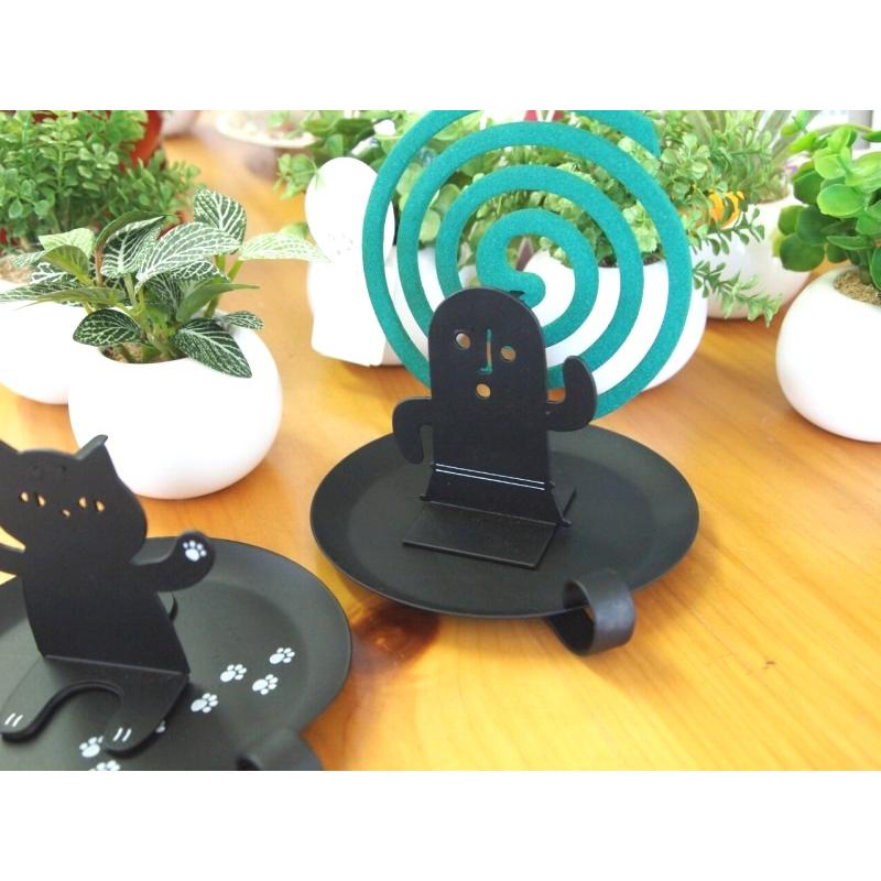 定形外郵便で送料無料！蚊取り線香ホルダー【猫、ハニワ】 : しれとこ