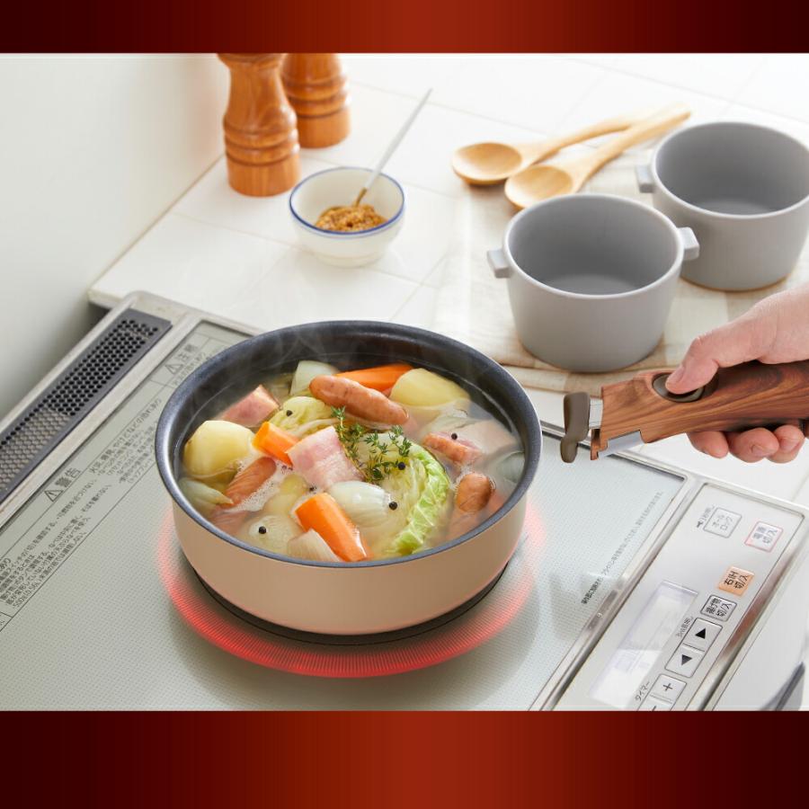 料理道具 調理器具 キッチン用品 着脱 ハンドル オーブン可 16/20/24 