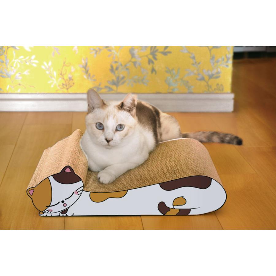 猫 ケア用品 ネコ 猫用品 猫ベッド ペット つめとぎ 爪とぎ ダンボール 段ボール ねこの爪とぎ 居眠りにゃんこ |  | 07