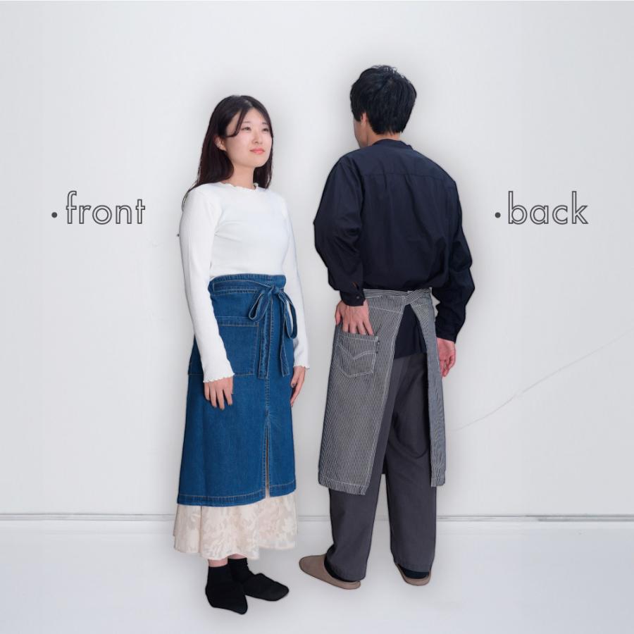 ギャルソンエプロン GAP 男女兼用 大人 可愛い シンプル デニム