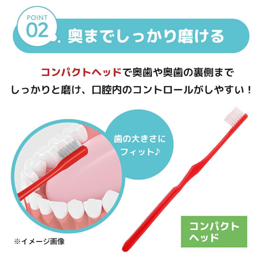 衛生用品 ハブラシ 個包装 コンパクトヘッド 先細 オーラルケア 6本