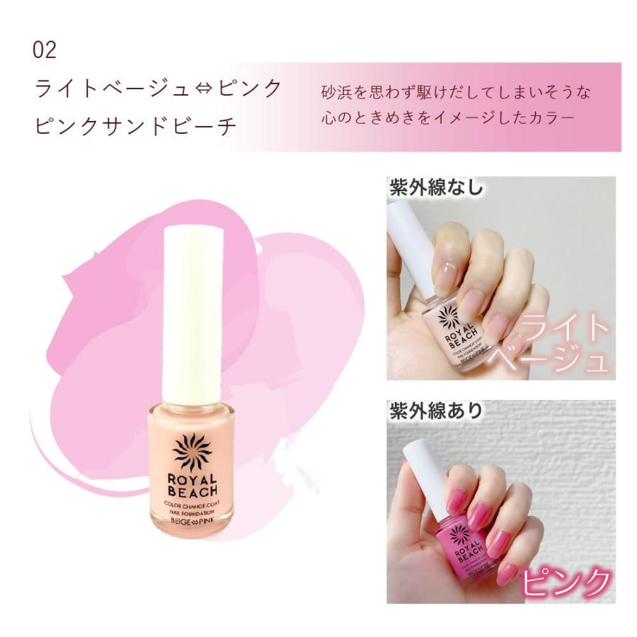Royalbeachネイルファンデーションカラーチェンジコート ロイヤルビーチ ネイル 太陽光で色が変わる 紫外線 マニキュア 容量8ml 保湿成分配合 爪 ケア ポリッ 2706 まるモール 通販 Yahoo ショッピング