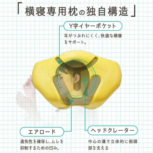 横向き枕 横向き専用枕 横寝枕 横向き寝 いびき対策 快眠枕 低反発枕 安眠枕 健康 肩こり 首こり メーカー公式 横寝専用枕2 たすカル 横向きラクラクまくら|marumall|14