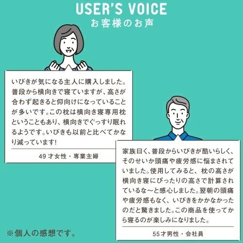 横向き枕 横向き専用枕 横寝枕 横向き寝 いびき対策 快眠枕 低反発枕 安眠枕 健康 肩こり 首こり メーカー公式 横寝専用枕2 たすカル 横向きラクラクまくら|marumall|17