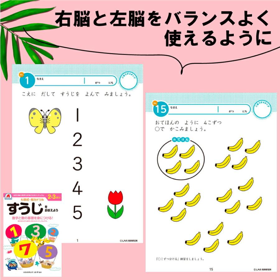 シルバーバック 七田式 知力ドリル 2〜3歳 七田式 ドリル もじ