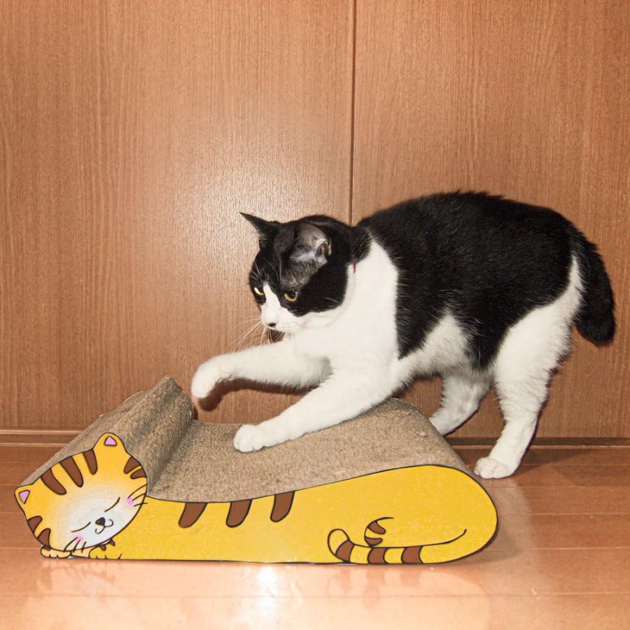 ねこの爪とぎ 居眠りにゃんこ 猫 ネコ ねこ にゃんこ 猫用品 ペット ぺっと グッズ 小物 つめとぎ 爪とぎ 爪研ぎ ダンボール 段ボール お洒落 おしゃれ オ まるモール 通販 Yahoo ショッピング