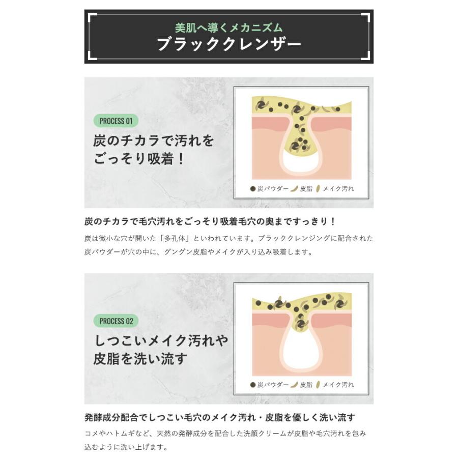1つ3役 洗顔 炭 ピーリング クレンジング 毛穴汚れ 角質  ペーストタイプ リッシュビー ブラッククレンザー 100g |  | 03