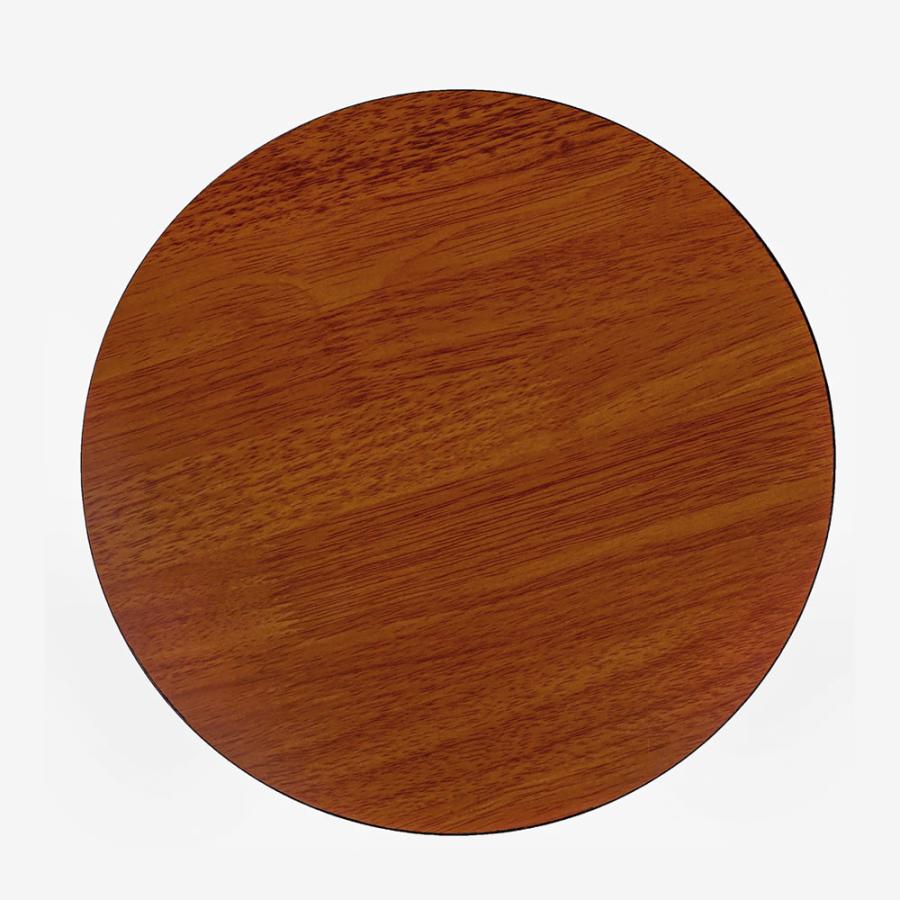 サイドテーブル アンティーク調 ソファー ベッド 花柄 木目 両面