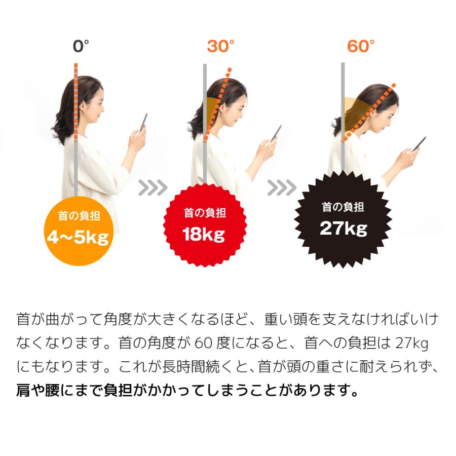 ストレートネック 首まくら テレワーク 電車移動 仮眠 枕 姿勢改善 首サポーター 便利グッズ  健康  プレゼント 敬老の日 母の日 父の日 ネックコントローラー｜marumall｜07