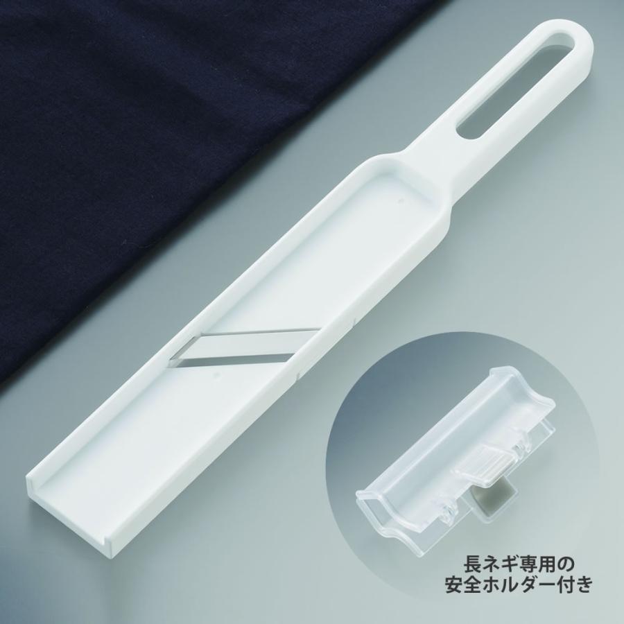 長ねぎ スムーズ ねぎ削り 薄切り 長ネギ ネギ専用ピーラー 包丁 均等