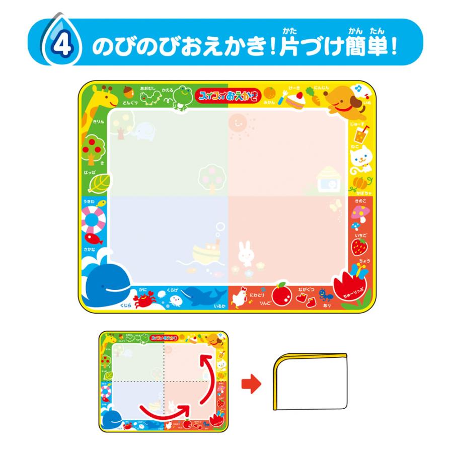 スイスイおえかき カラフルシート ローラー＆スタンプセット おえかき