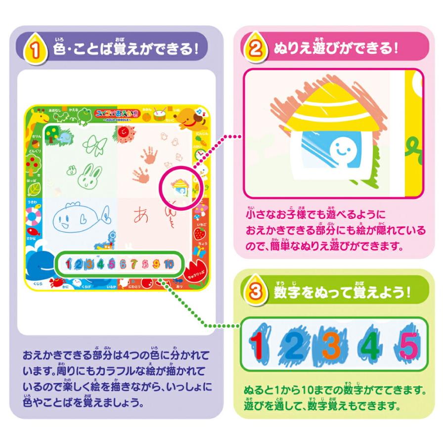 知育玩具 おもちゃ お絵かきシート パイロット 水 描く ぬりえ 誕生日