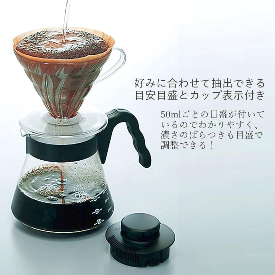 ハリオ HARIO V60コーヒーサーバー450 VCS-01B コーヒーポット 目盛り