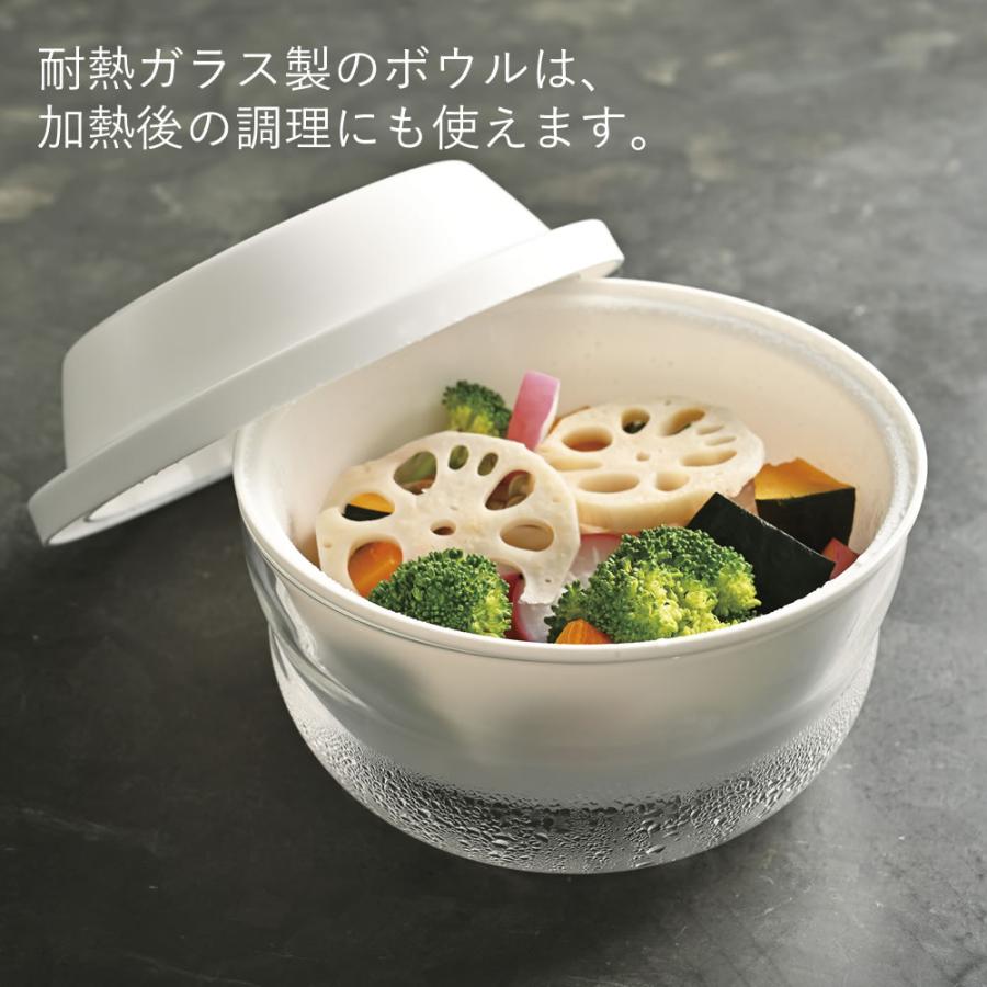 HARIO（ハリオ） HARIOガラスのレンジ蒸し器 XMK-120-W HARIO はりお
