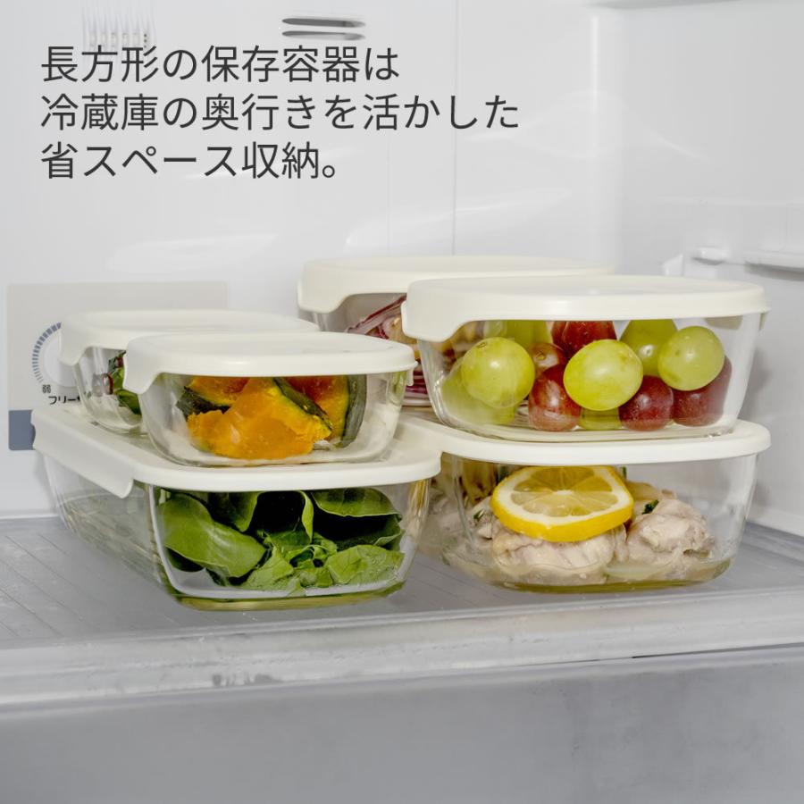HARIO（ハリオ） スタッキング耐熱ガラスコンテナS3個セット（KSTL-S