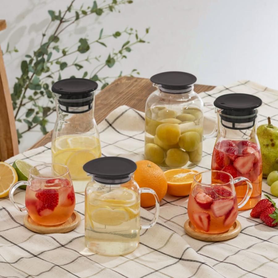 HARIO ハリオ ビネガーズ フルーツポット1000 VFP-1000-B 耐熱