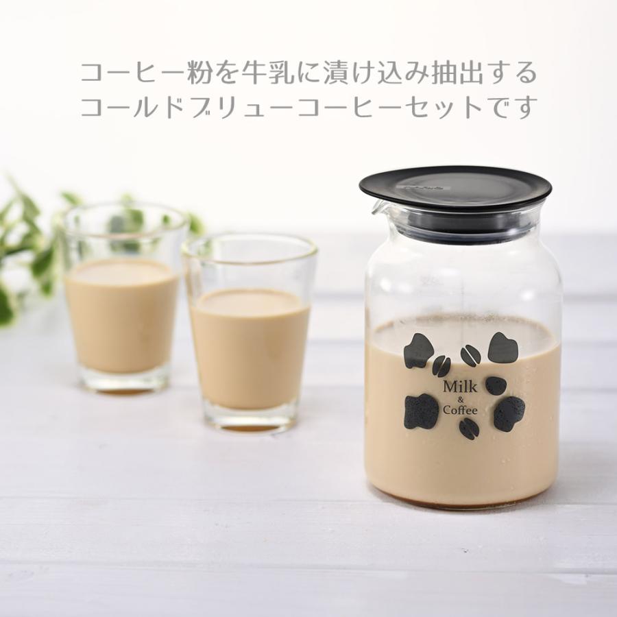 日本製 HARIO コーヒー牛乳 コーヒーポット 冷蔵庫 アイスカフェオレ