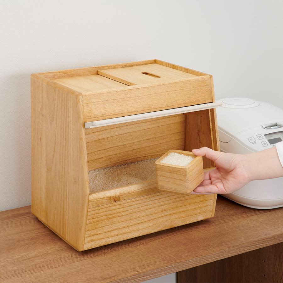 OSMAC こめびつ 10kg 米櫃 米びつ お米 保存容器 水洗い可 日本製 調湿