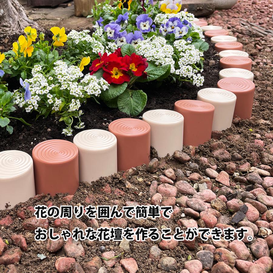 ガーデニング用品 ブロック 木 ウッド風 園芸 庭 花壇 家庭菜園 土止め