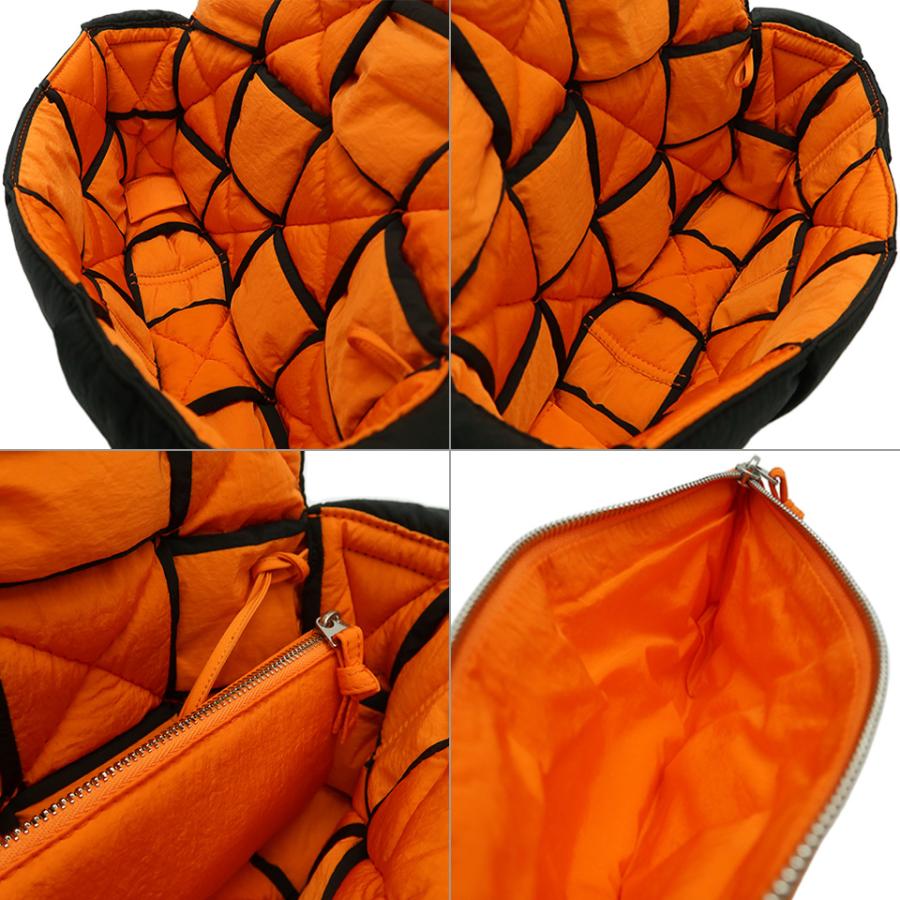 ボッデガ　ヴェネタ　ポーチ　オレンジ　未使用 BOTTEGA VENETA（ボッテガ・ヴェネタ） パデッド テック マキシ