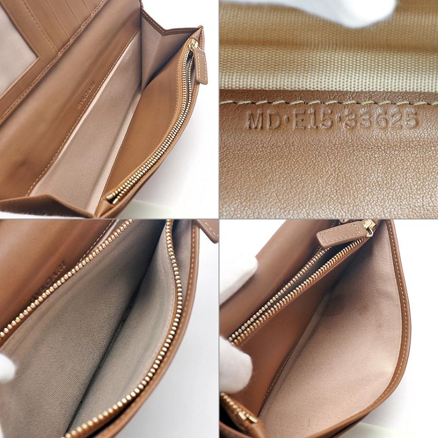 BVLGARI ブルガリ コローレ 二つ折り長財布 33625 カーフレザー