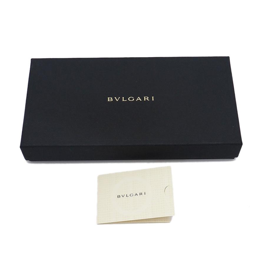 美品✨ブルガリ コローレ 二つ折り財布 サークルロゴ レザー ブラウン