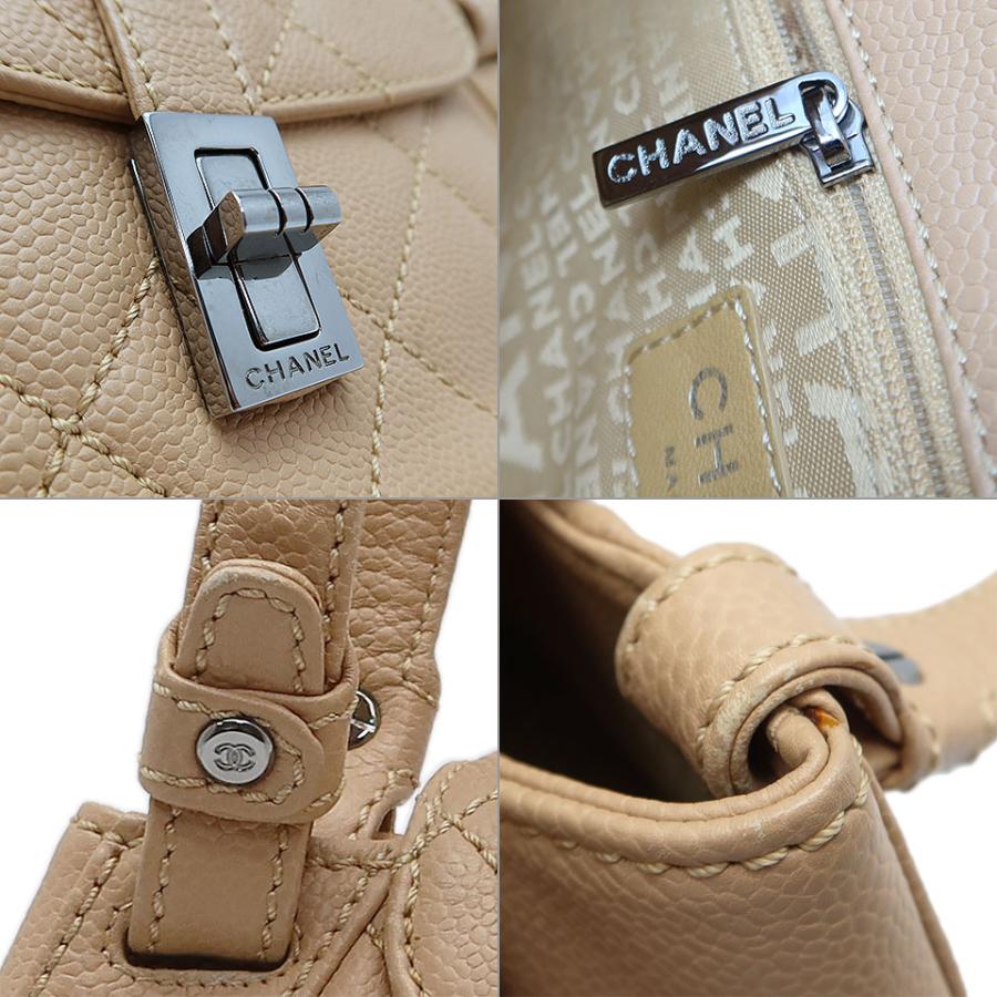CHANEL シャネル　2.55 バッグ　ベージュ　キャビアスキン CHANEL（シャネル） 2.55マトラッセハンドバッグ キャビアスキン