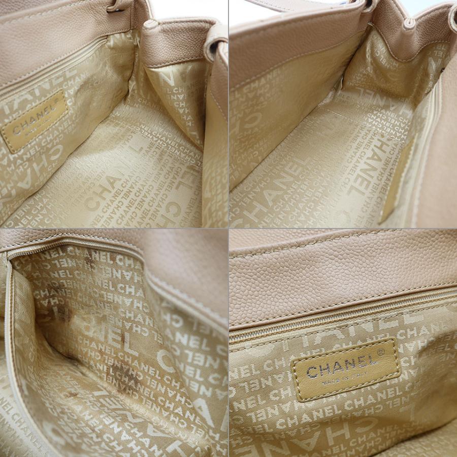 CHANEL シャネル 2.55マトラッセハンドバッグ キャビアスキン ベージュ