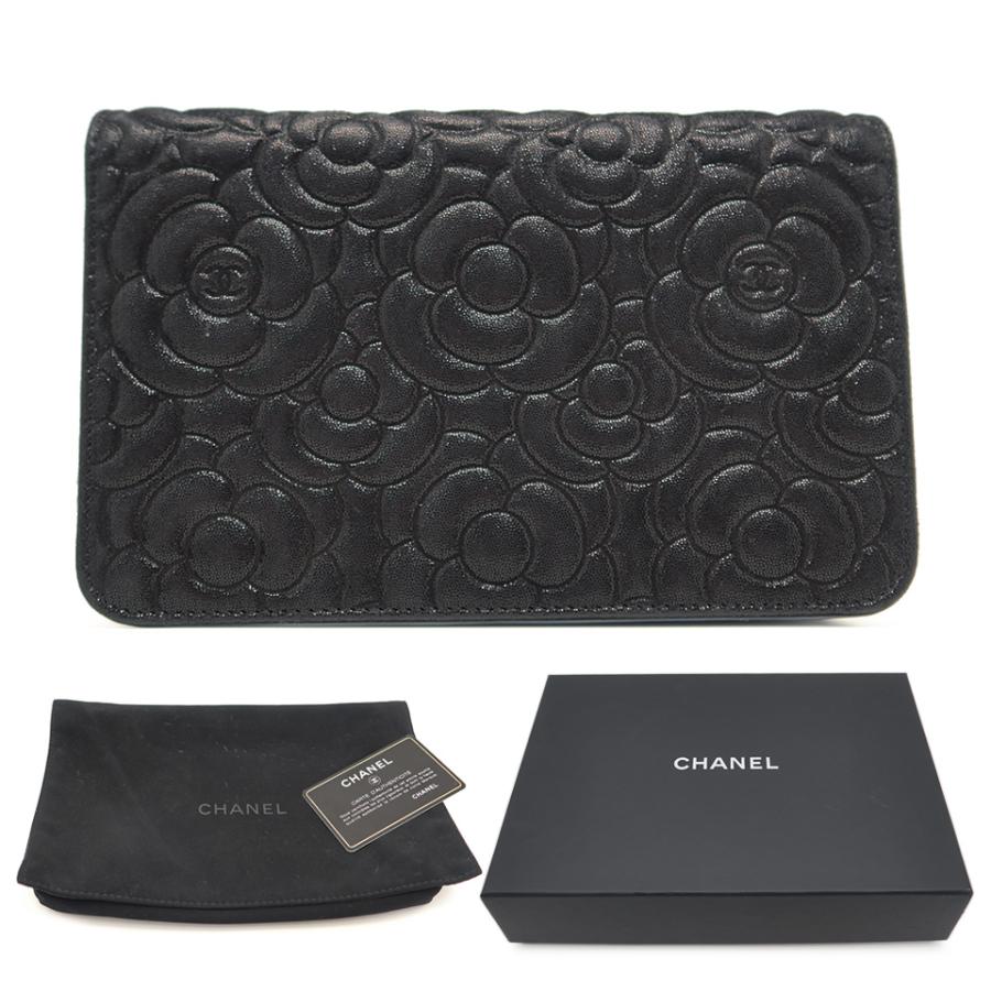 CHANEL シャネル カメリアエンボス チェーンウォレット A82336 CHANEL シャネル カメリアエンボス チェーンウォレット A82336