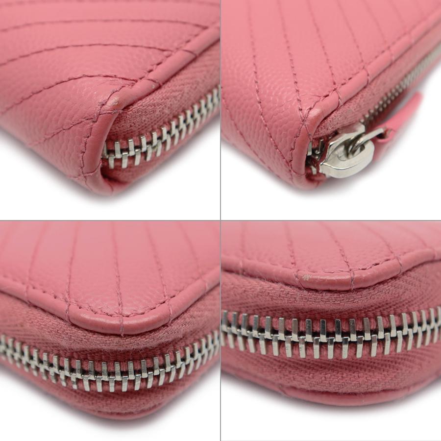 CHANEL（シャネル） CCココマーク Vシェブロン ラウンドファスナー長