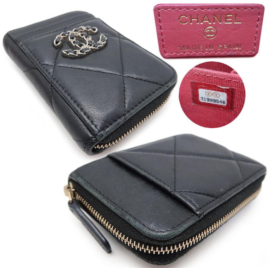CHANEL シャネル　ディズヌフ　 ジップコインパース　コインパース CHANEL（シャネル） 19(ディズヌフ)ジップ コインパース AP2701