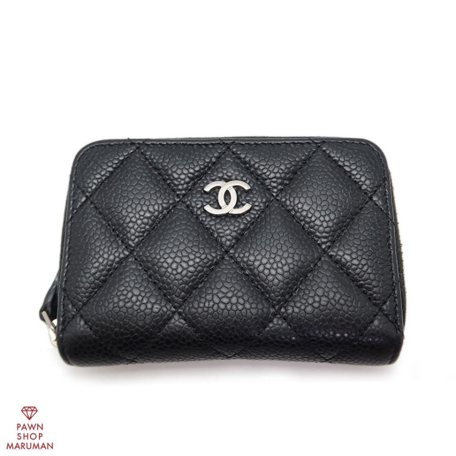 CHANEL ケース AP0216 キャビアスキン CHANEL（シャネル） クラシック ジップ コインパース AP0216 キャビア