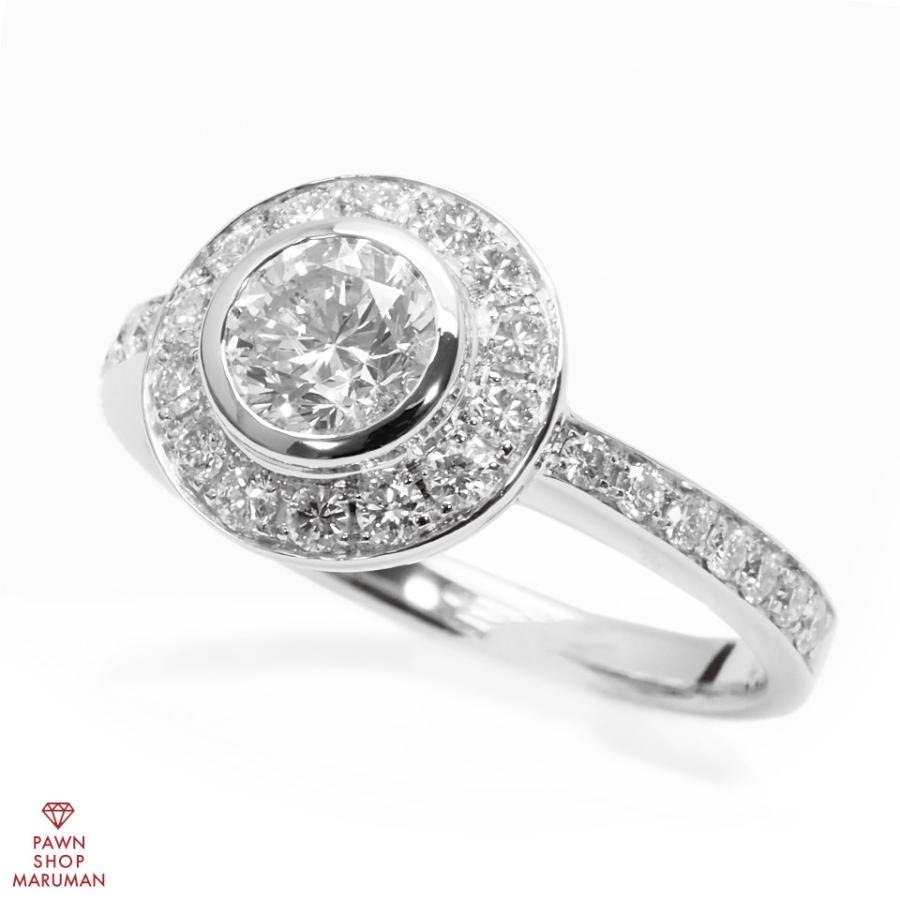 ダイヤモンドリング Pt900 ダイヤ0.45ct メレダイヤ0.72ct #12  