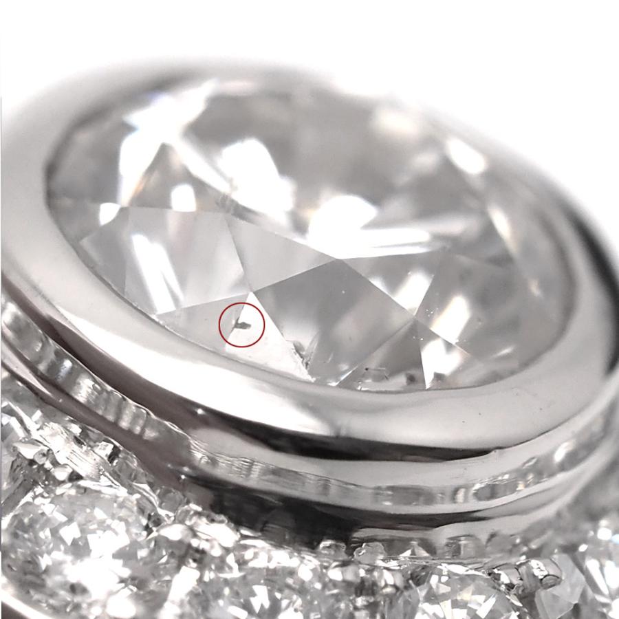 ダイヤモンドリング Pt900 ダイヤ0.45ct メレダイヤ0.72ct #12 