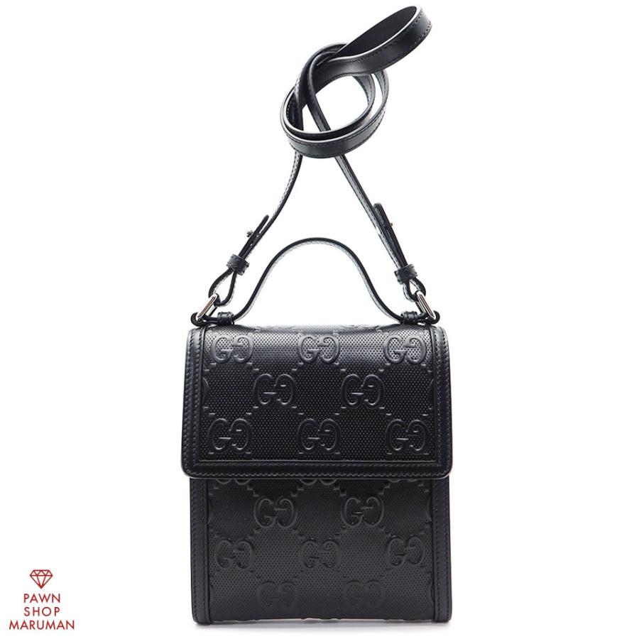 GUCCI グッチ メッセンジャーバッグ GGエンボス-