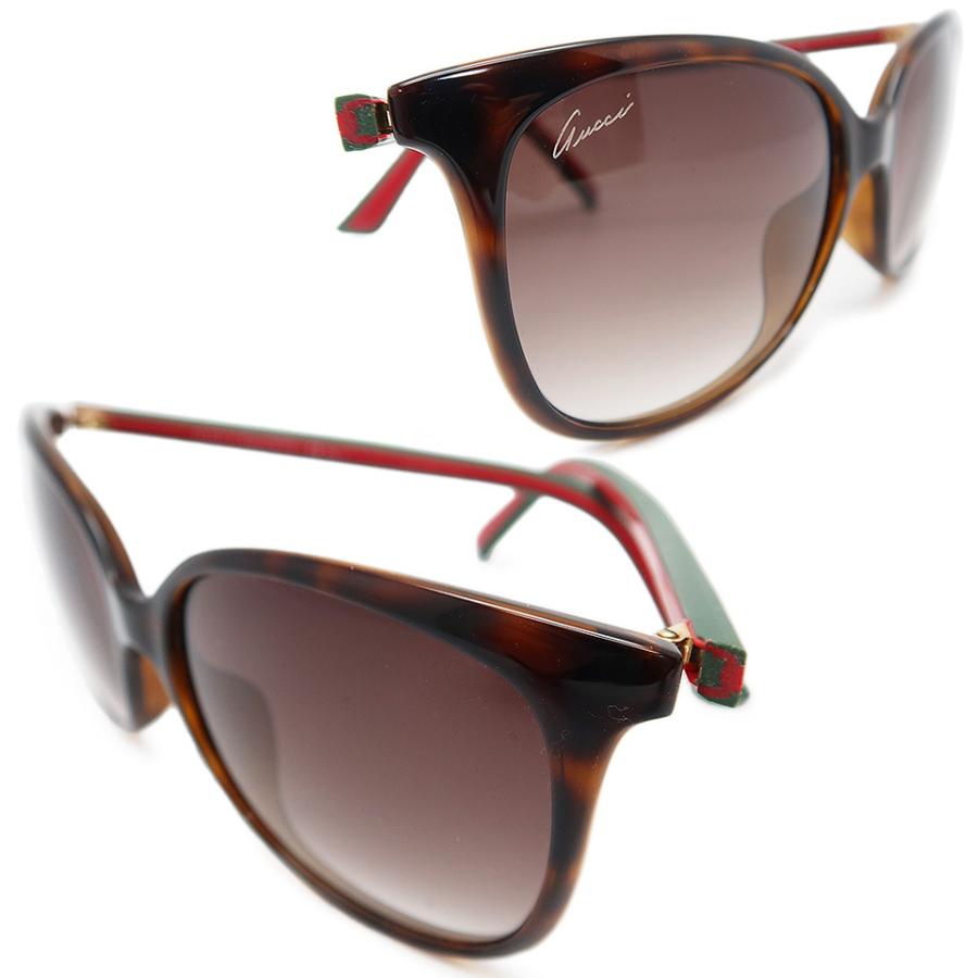 最終価格 GUCCI グッチ サングラス シェリーライン GG3665 ケース付 GUCCI（グッチ） サングラス シェリーデザイン GG3665/F/S 17LJS 57