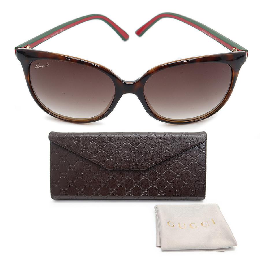 最終価格 GUCCI グッチ サングラス シェリーライン GG3665 ケース付 GUCCI（グッチ） サングラス シェリーデザイン GG3665/F/S 17LJS 57