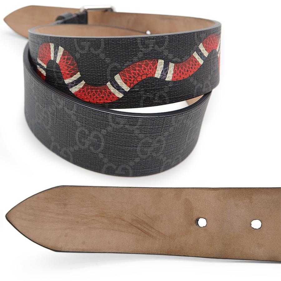 GUCCI（グッチ） キングスネークプリントベルト 434520 GGスプリーム