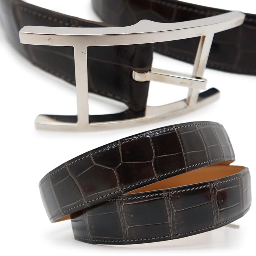 ⭐️美品⭐️ エルメス アピ ベルト 70 ブラック ブラウン シルバー金具 HERMES エルメス ベルト セリエ 70 ボックスカーフ ブラック シルバー