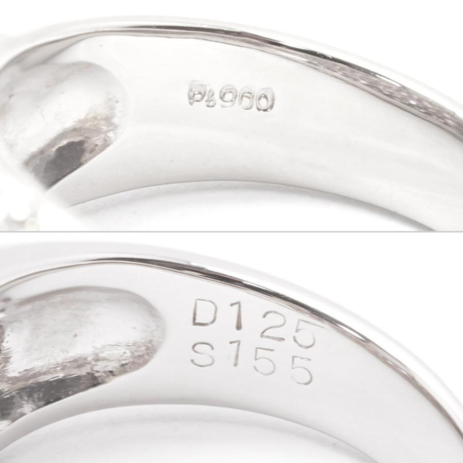 ピンクサファイア ダイヤモンドリング Pt900 1.55ct 1.25ct #14 