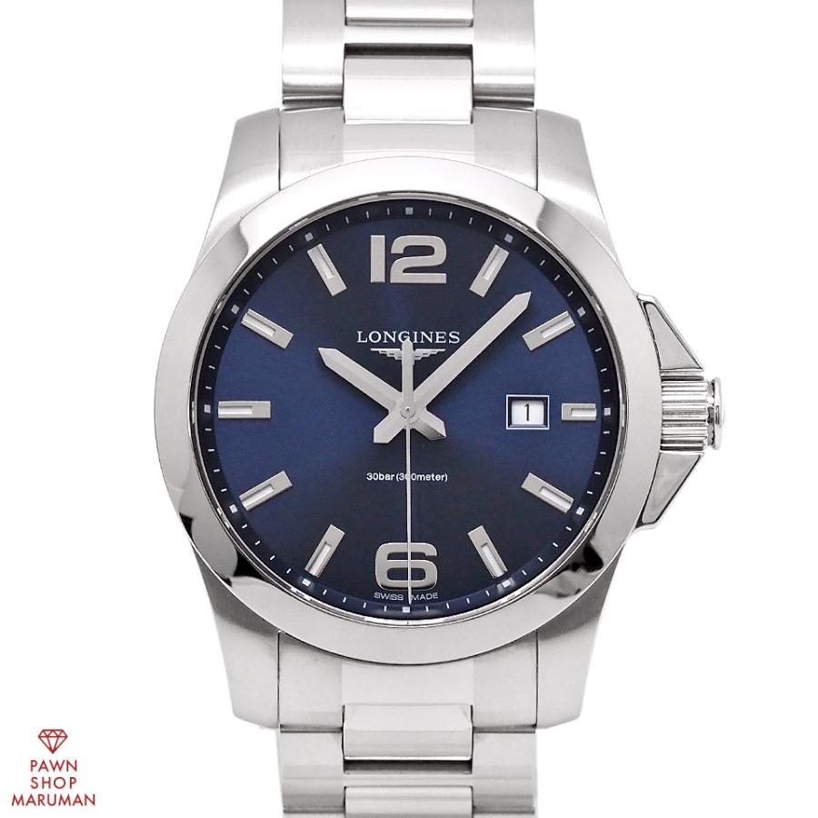 LONGINES SWISS MADEクォーツ腕時計 青文字盤 LONGINES SWISS MADEクォーツ腕時計 青文字盤