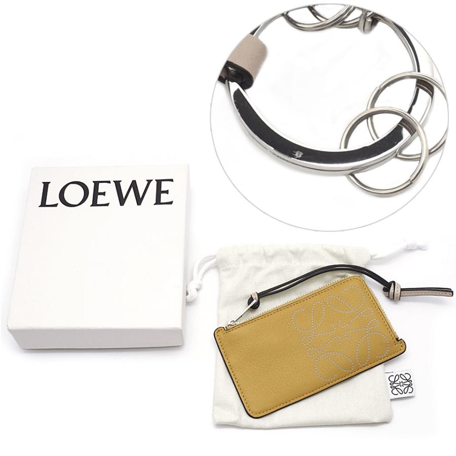 LOEWE（ロエベ） アナグラム フラグメントケース レザー イエロー系