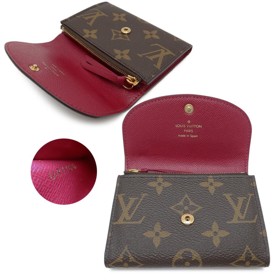 ルイヴィトン ポルトモネ ロザリ M41939 モノグラム　フューシャ 極美品 ルイ・ヴィトン LOUIS VUITTON ポルトモネ・ロザリ M41939