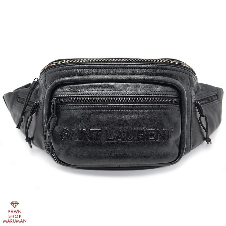 SAINT LAURENT ブラック ボディバッグ SAINT LAURENT ブラック ボディバッグ・ウエストポーチ 楽天市場】サン