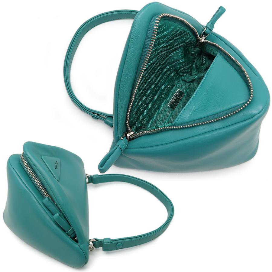 PRADA（プラダ） トライアングルハンドバッグ 1BA315 パデッドナッパ 
