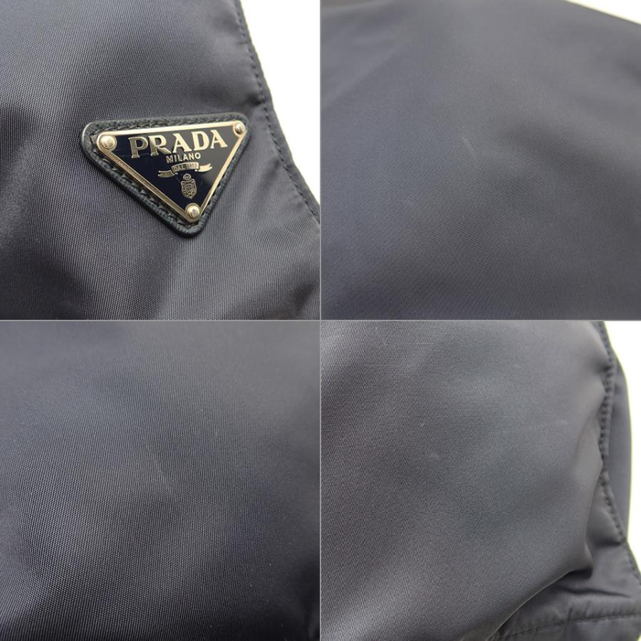 PRADA プラダ ショルダートートバッグ 2VG905 ナイロン×レザー BLEU(ブルー)×シルバー金具 【丸万質舗】_5