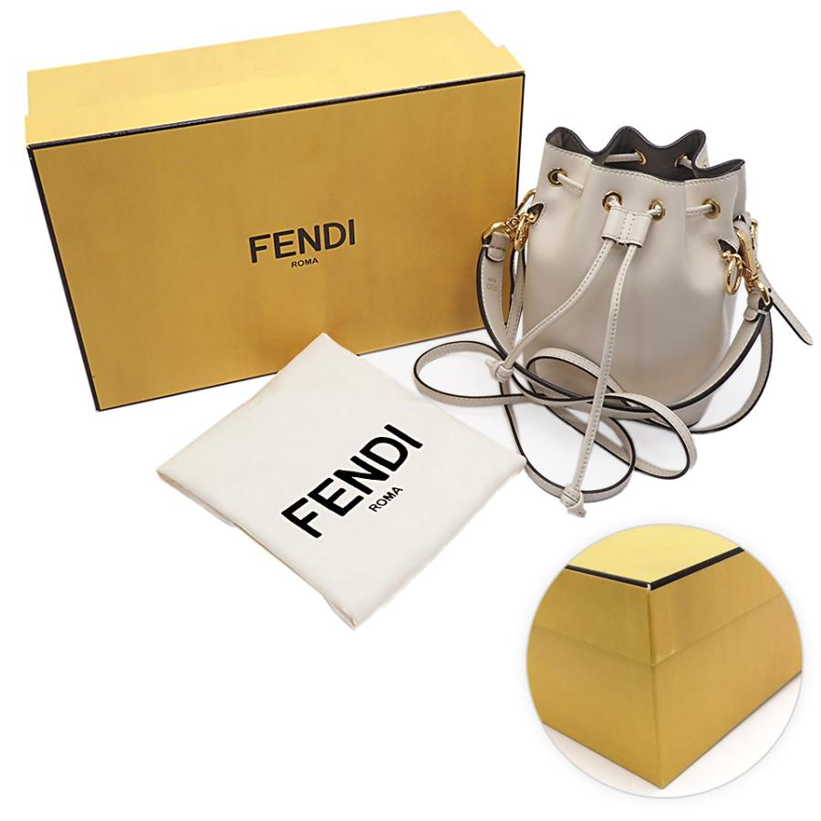 フェンディ / FENDI　モン トレゾール ミニバッグ / ショルダーバッグ　8BS010　レザー　ベージュ(グレージュ系) 【中古】 商品番号 S-159750 FENDI - フェンディ / FENDI モン トレゾール ミニバッグ / ショルダー